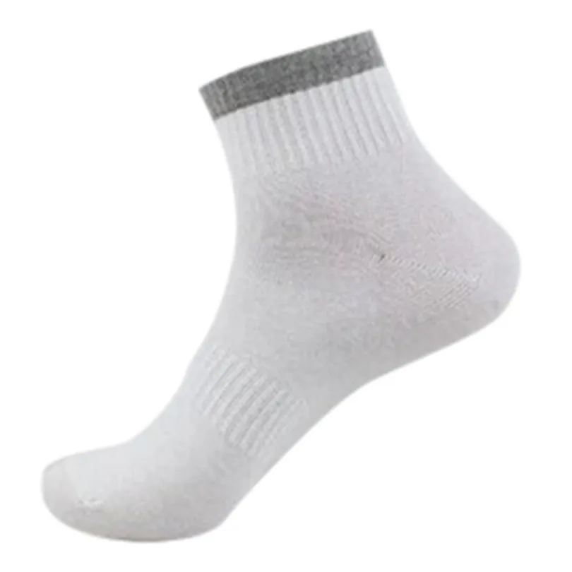 1 Pair Sock Adult Men Spring Summer Solid Color Brief Non Elastic 100% Pure Cotton Socks Comfort Soft Grip Diabetic Socks #4F03 (4)
