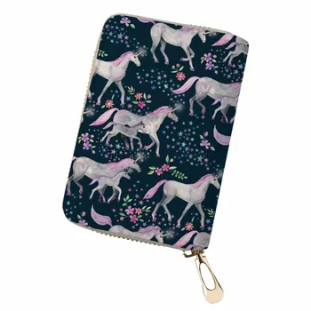 

Noisydesigns Multiple Cards Unicorn Women Men Credit Business Bank Cards Holder Passport PU Leather pokemon card Passport Cover