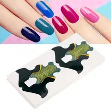 100 шт многоразовые формы для ногтей наращивание ногтей Руководство Расширение Французский DIY инструмент акриловый УФ гель строительный Ман...(China)