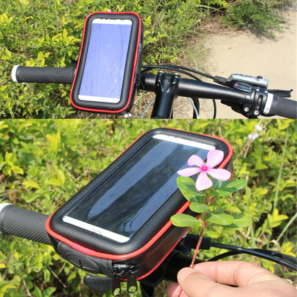

Waterproof phone Holder Stand Bike Bicycle Motorcycle phone Case Bag Handlebar Mount Support For iPhone Samsung Note 3/4/5 GT