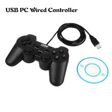 Gasky USB Gamepad Joystick Wired Joypad Wired Game Controller controle for PC for Windows 7 Games Accessories Mini Black