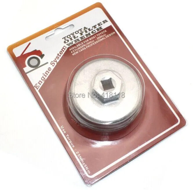 3/8" x 64.5mm x 14 Flutes Cup Wrench Professional Design Tools Oil Filter Wrench for Toyota