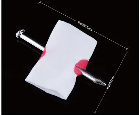 New Prank Maker Trick Fun Novelty Funny Joke Toy Fake Nail Through Finger Trick Halloween Kids Children Gags Practical Jokes 3