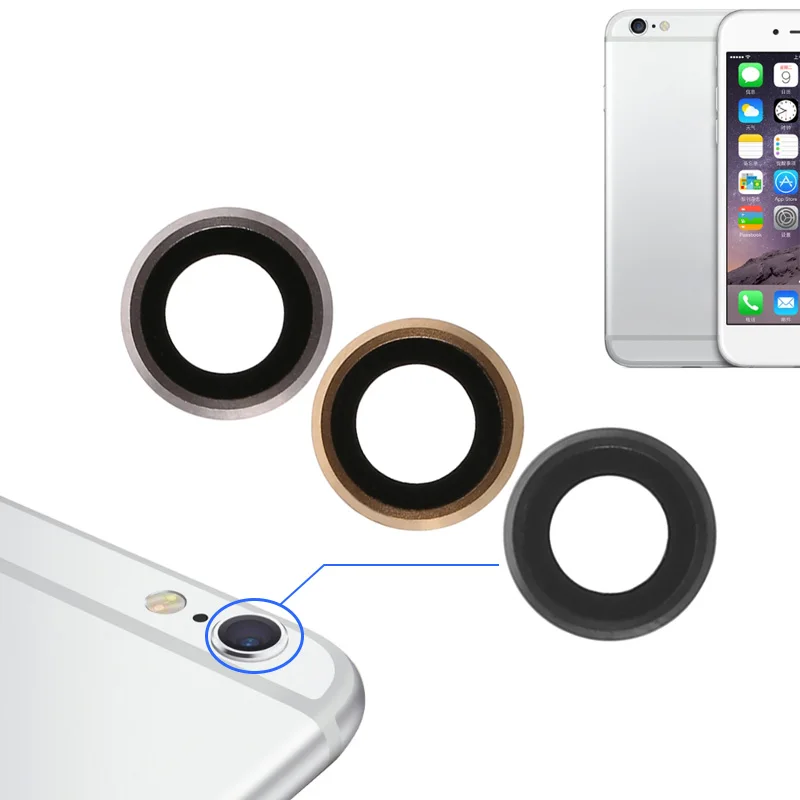 ForiPhone66Plus6sPlusBackRearCameraLensCoverRingWithFrame