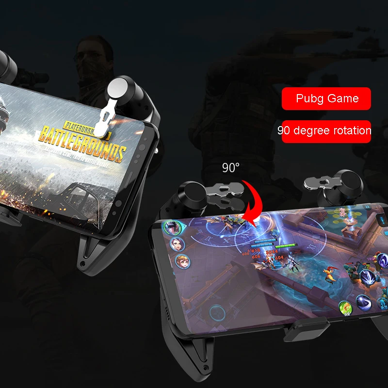  Mobile PUBG Game Controller Gamepad Metal Trigger Shooting Free Fire Gamepad Joystick For IOS Andro