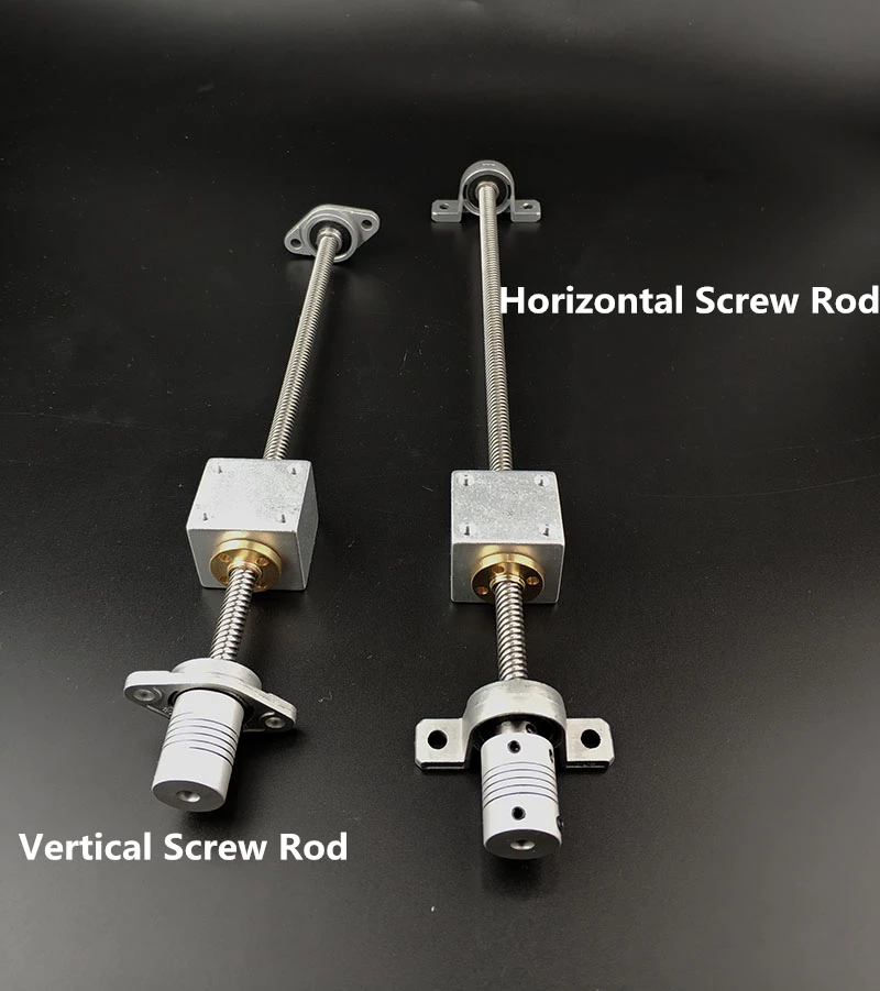 

1 set 1000mm T8 screw Horizontal Screw Rod or 1 set 1000mm Vertical Screw Rod Kande screw rod for Reprap 3D Printer Z Axis