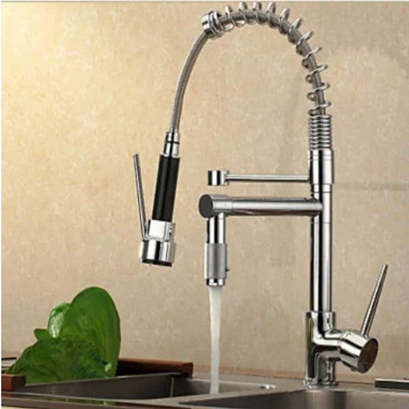 Wholesale And Retail Promotion Luxury Chrome Brass Spring Kitchen