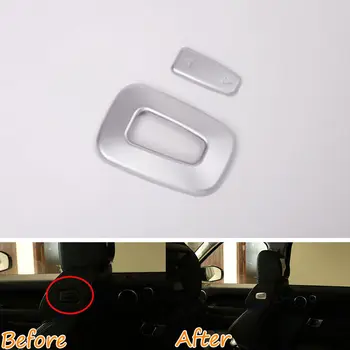 

2pcs Car Inner Seat Headrest Adjustment Button Cover Decor Trim Sequined Decoration For Land Rover Range Rover 2016 Car Styling