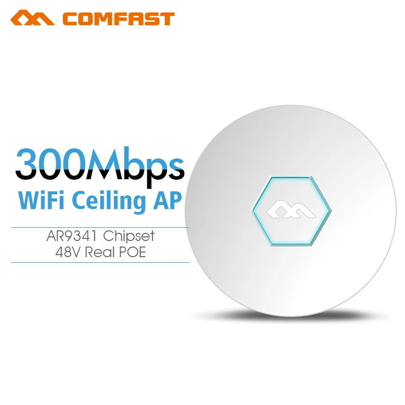 

COMFAST Wireless access point AP 802.11b/g/n ATHEROS AR9341 Celling  Wireless AP indoor AP 300mbps wifi openwrt ddwrt AP bridage