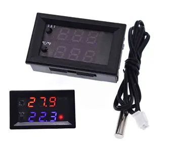 

W1209WK W1209 WK DC 12V LED Digital Thermostat Temperature Control Thermometer Thermo Controller Switch Module + NTC Sensor