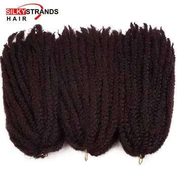 

Silky Strands Marley Braids Hair Crochet Ombre Afro Synthetic Braiding Hair Crochet Braids Hair Extensions Bulk