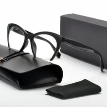 Половина кадра солнцезащитные очки Cat Для женщин Брендовые очки высокого качества Модные Винтаж Для женщин черный леопард рецепта очков FrameNX