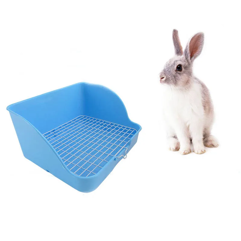 Pet Materialtoilet пластиковый кролик для очистки кролика Туалет пряжка дизайн, не легко рассыпаться