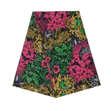 Слоновая кость белый/фиолетовый воск настоящий голландский печатных в отрез ткани хлопок воск Анкара горячая Распродажа цветок для африканской женщины V-L 518