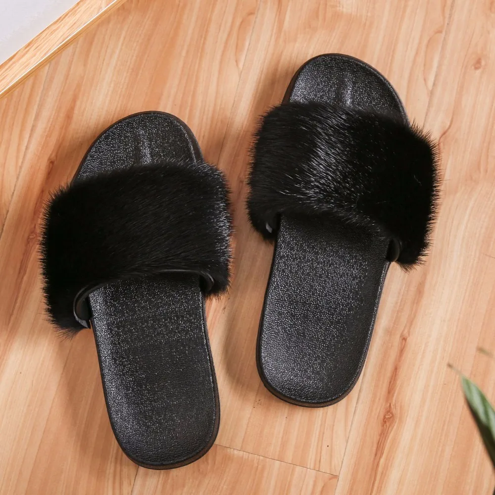 Mink fur slippers (15)
