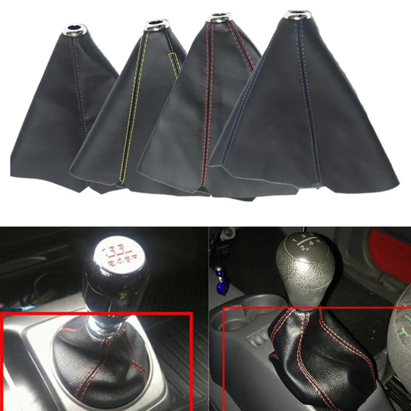 Universal Leather Shifter AT MT Car Shift Knob Shifter Gear Knob Gaiter