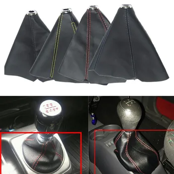 

Universal Leather Shifter AT MT Car Shift Knob Shifter Gear Knob Gaiter Boot Cover For Ford Galaxy Mondeo 3 4 S-max C-max Honda