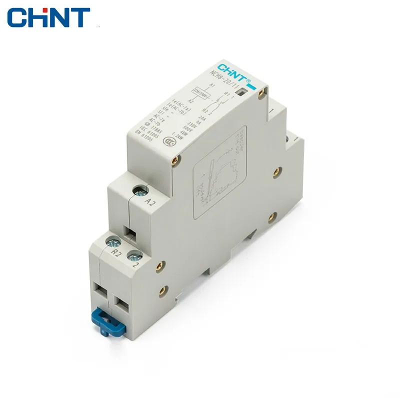 

CHINT Household Communication Contactor NCH8-20/11 220V Guide Type One Normally Open One Often Close 2P 20A