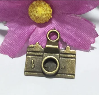 

200pcs SLR camera pendants charms bronze Handmade Jewelry Making earring bracelet necklace keychain DIY accessories 15*14mm