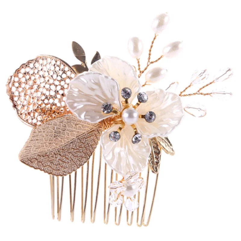 

Bridal Comb Wedding Leaf Flower Bridal Hairpin Floral Women Jewelry