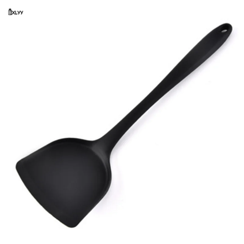BXLYY 1 шт красные, черные антипригарным лопаточка для сковороды силиконовая лопатка высокое Температура специальные Кухня кухонная лопатка Кухня Accessories.8z