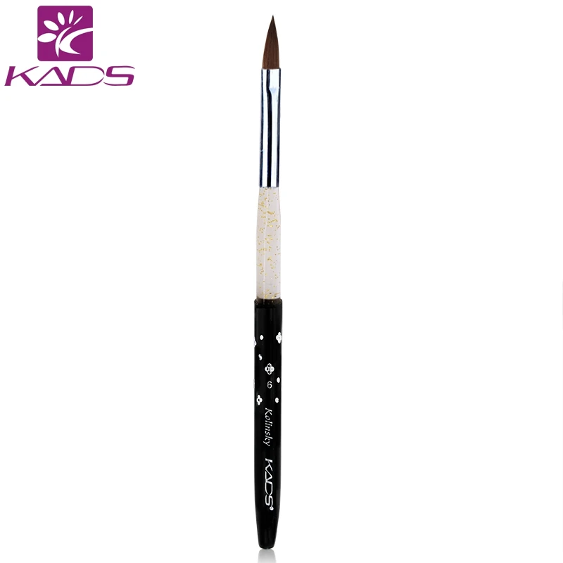 

KADS size #6 100pcs/set Kolinsky Sable Brush Nail Art Brush Professional Acrylic Nail Art Tip Brush Pen Amazing Painting Pen