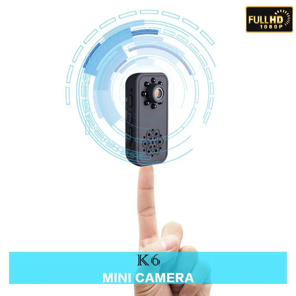

K6 Mini Camera Full HD 1080P Secret Camera Night Vision Micro DV DVR Motion Detection Mini Camcorder Small Video Voice Recorder