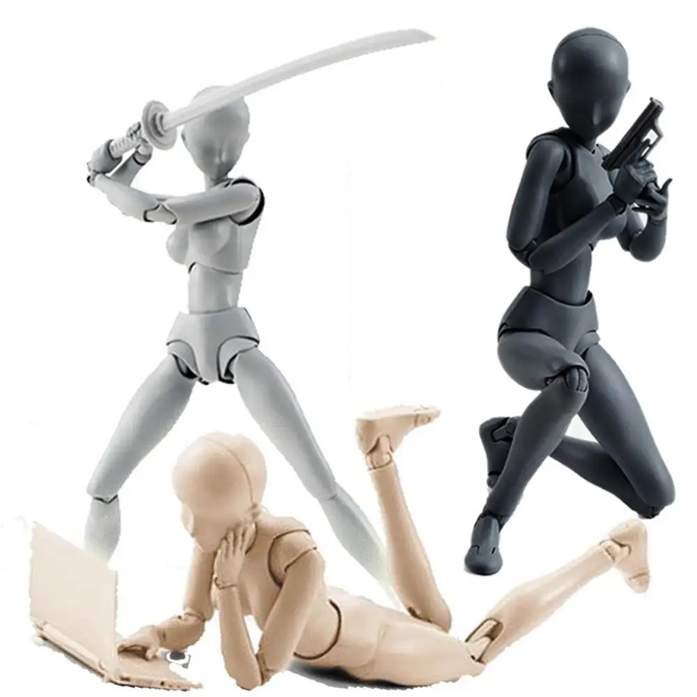 

Deformable Action Figure Model Human Mannequin Men and Women Modeling Toy Decor Drawing and Painting Figures for Artists
