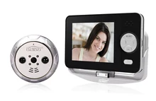 3.2 pulgadas LCD Digital Video170 Auto de gran angular espectador de la puerta del ojo de 0.3 Mega píxeles de la cámara PIR de detección de movimiento infrarrojos de visión nocturna