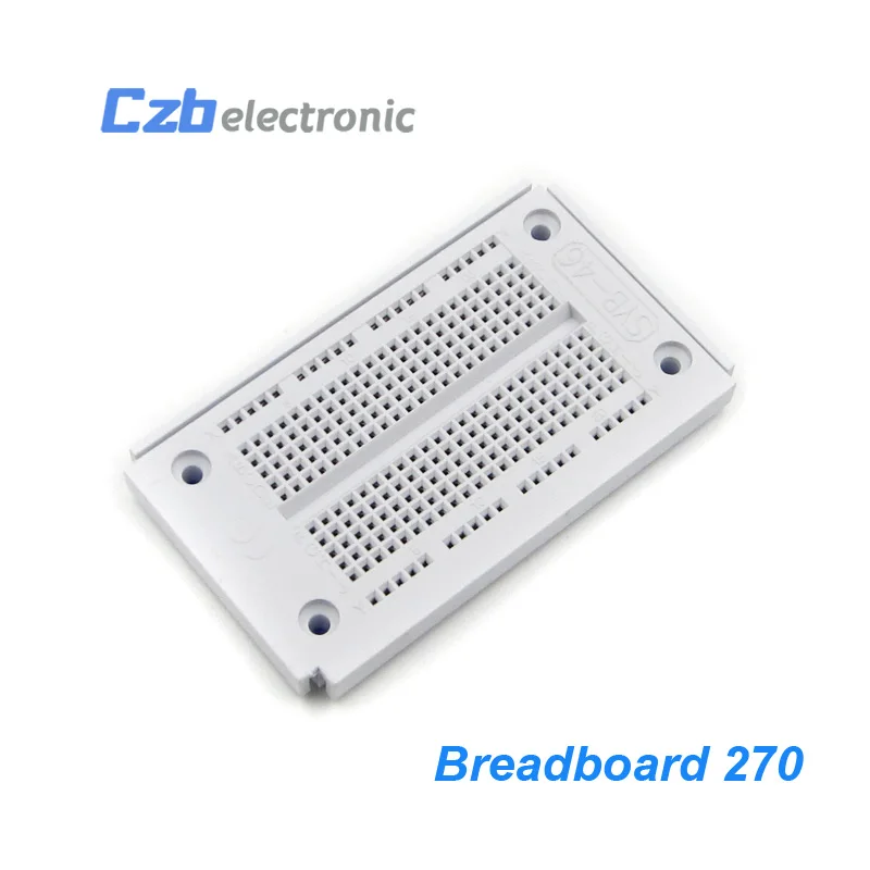 HX28D015 Mini Solderless Prototype Experiment Test Breadboard 170 SYB-170 Tie-points SYB-46 270 Point Transparent 35478.5mm 23x12 DIY(3)