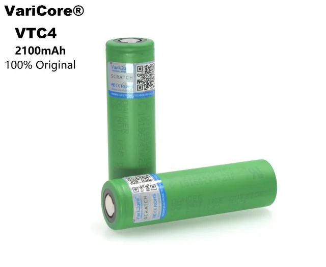 2 PCS VariCore Original US18650 VTC4 2100 mAh 18650 3.6V Lithium Battery Charging Electric Vehicle Electronic Cigarette | Электроника