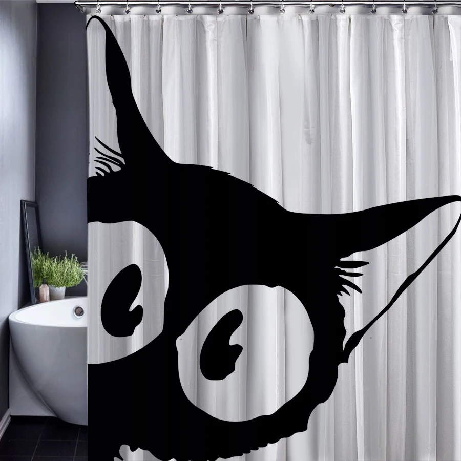 Black Cat Totoro Chinchilla Customized Cartoon Shower 