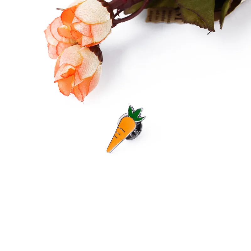 Морковь овощи брошь киви улыбающееся лицо клубника черника авокадо змея фрукты значки Кактус Украшения ювелирные изделия Pokemon