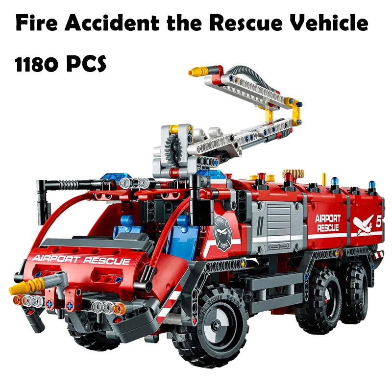 

Model Building Blocks toys 20055 City Rescue Vehicle compatible with Technic Series 42068 Educational DIY toys hobbies