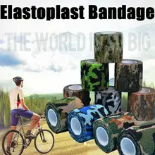 Эластопласт бинт камуфляж самоклеющиеся эластопласт Спортивные щитки эластичный бинт ленты на колено плечо локоть