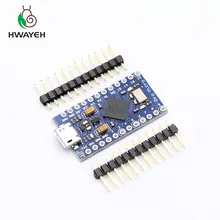 10 шт. Pro Micro ATmega32U4 5 в 16 МГц Замена ATmega328 Pro Mini с 2 рядками контактный разъем для arduino Leonardo Mini Usb интерфейс