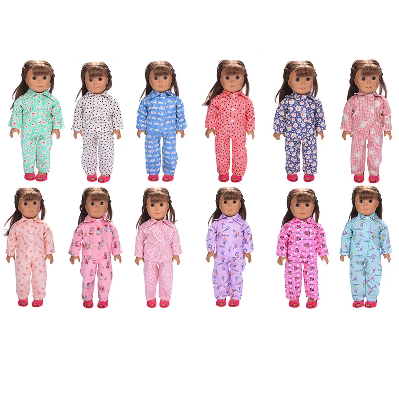 

18 inch Doll Accessories Casual Baby Girl Doll Clothing Set Dolls Pajamas Sleepwear / Swimsuit / Backpacks For Girls Gift