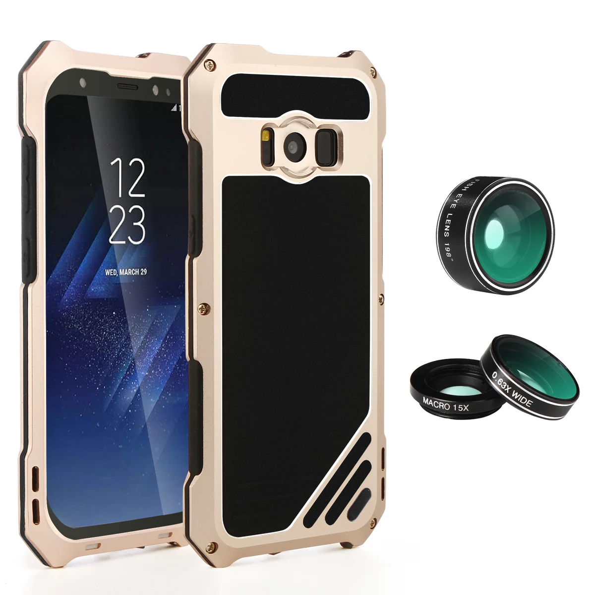 bilder für Hohe Qualität mit HD Objektiv Metall-fällen Wasserdicht Staubdicht antiklopf Schutz Abdeckung Für Samsung Galaxy S8 Plus S8 Fall bilder für Hohe Qualität mit HD Objektiv Metall-fällen Wasserdicht Staubdicht antiklopf Schutz Abdeckung Für Samsung Galaxy S8 Plus S8 Fall