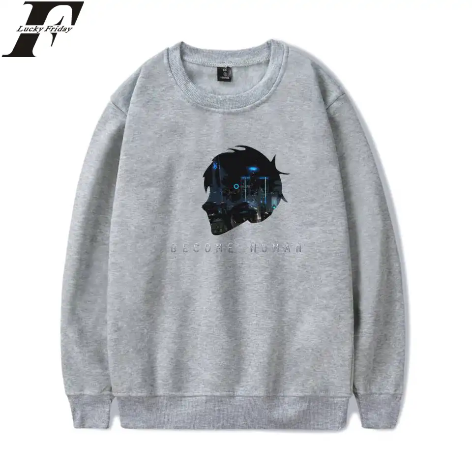 Luckyfridayf Detroit Become Human Sweatshirts Hot Game Steelers Spring Hoodies Pullover Regular Sweatshirts Clothes Plus Size - 
