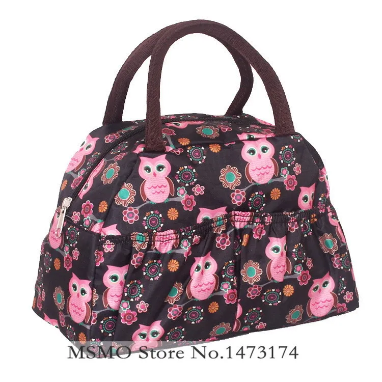 Новая модная сумка для обеда, женские сумки, женские сумки, водонепроницаемые сумки с принтом, сумка для обеда, для детей, сумка для пикника, 22 цвета - Цвет: Lunch Bag 22