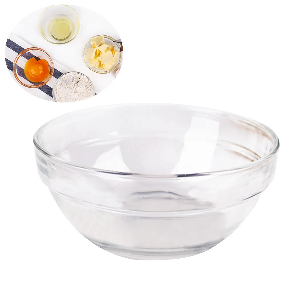 

ROSENICE Kitchen Glass Prep Bowls Mixing Serving Salad Bowl Baking Container 10cm Food Storage Kitchen Tools