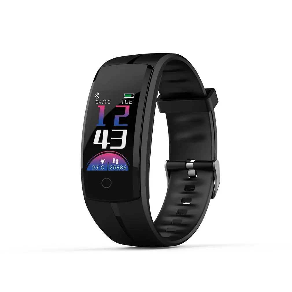 

QS-100 Waterproof Smart Bracelet Heart Rate Monitor Sports Fitness Wristband Real-time Tracker Health Sleep Watchband