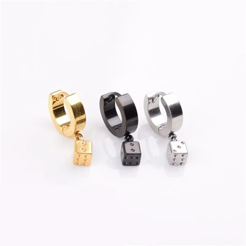 1 шт. KPOP корейский мужской квадратный кулон серьги с подвеской для мужчин и женщин