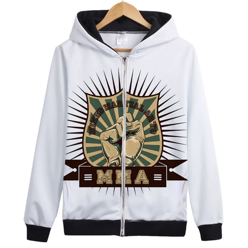 Fight Kapuzen Sweatshirt - MMA Boxen Muay Thai Hoodie - 280g/m² Baumwolle