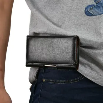 

Luxury Genuine Leather Men Waist Bag Clip Belt Pouch Case For Xiaomi Redmi Note 9S 9 Pro Max 8T 8A 8 7 Mi A3 A2 9 8 Lite K30 Bag