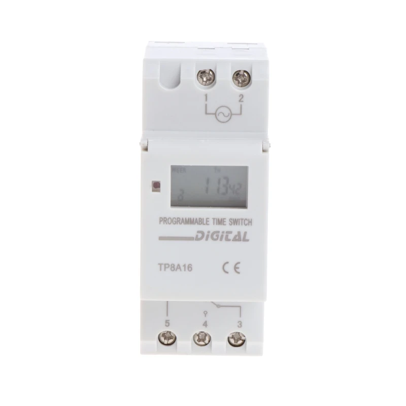 AC 220V 16A Digital LCD 7-Day Programmable Timer Time Relay Switch
