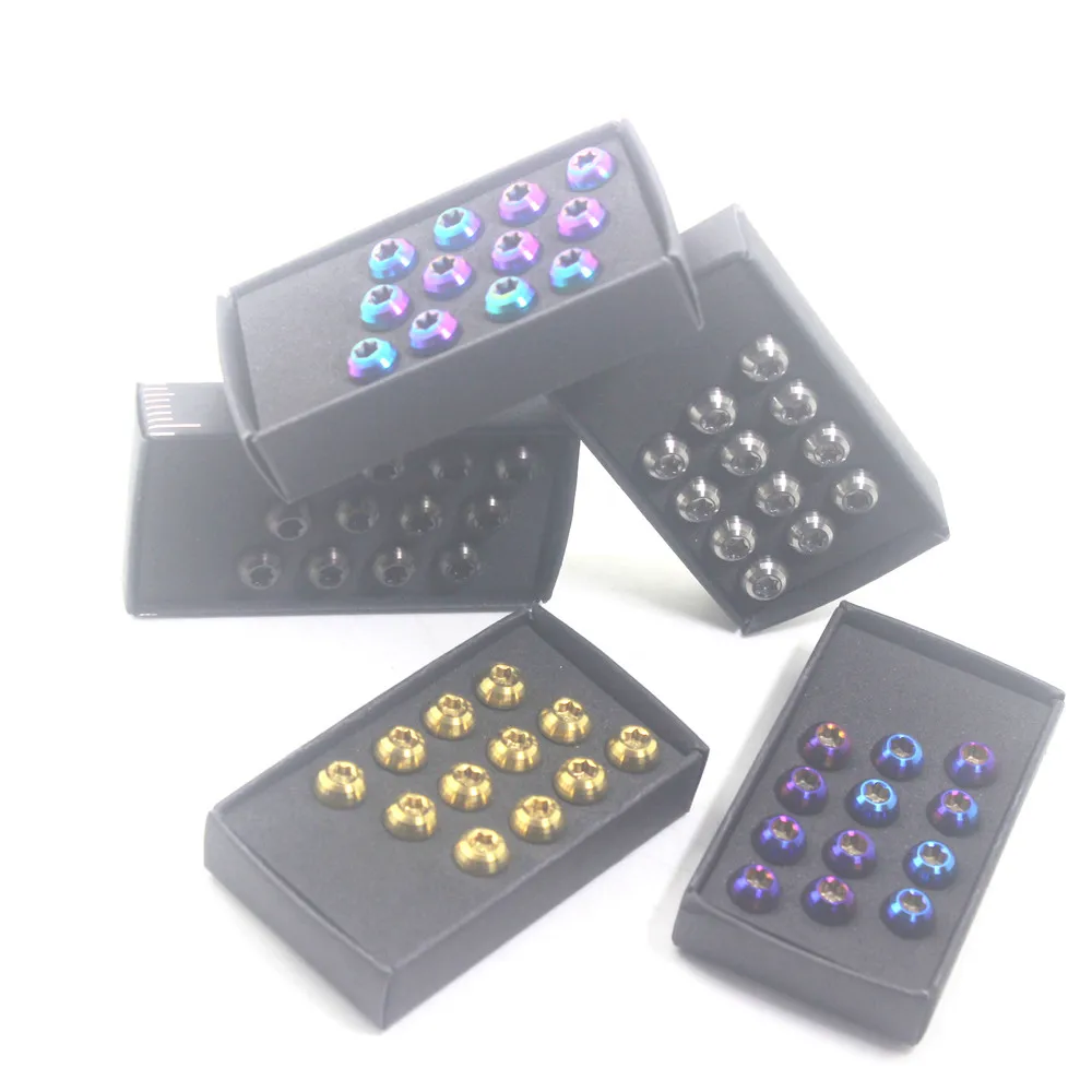 

STAN Ti Mtb Bike Rotors Bolts M5*10 mm Bicycle Titanium Disc Brake Rotors Bolts 12 Piece