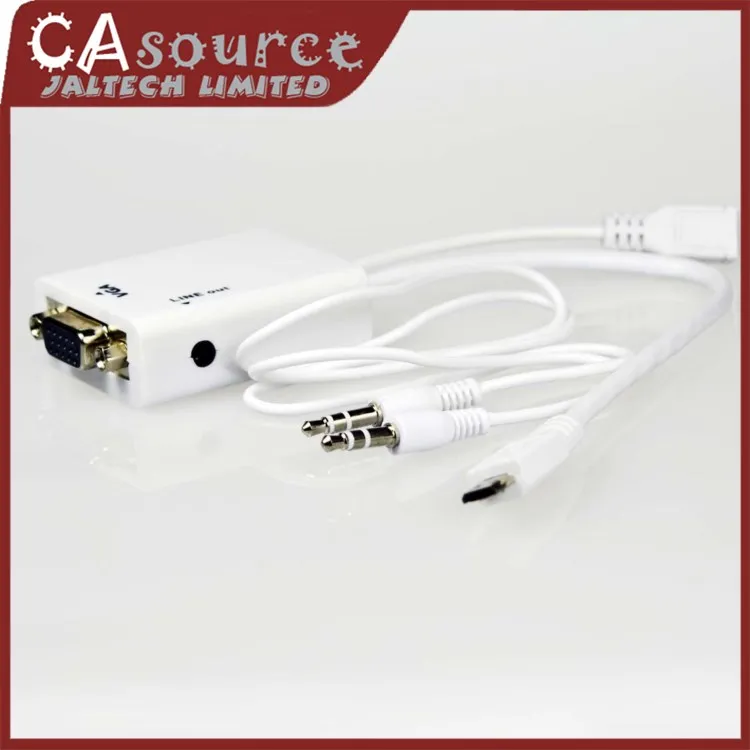 Micro USB 11p to VGA Audio MHL Adapter Cable and Projectors for Samsung Galaxy SIII i9300 S3 Free Shipping | Мобильные телефоны и