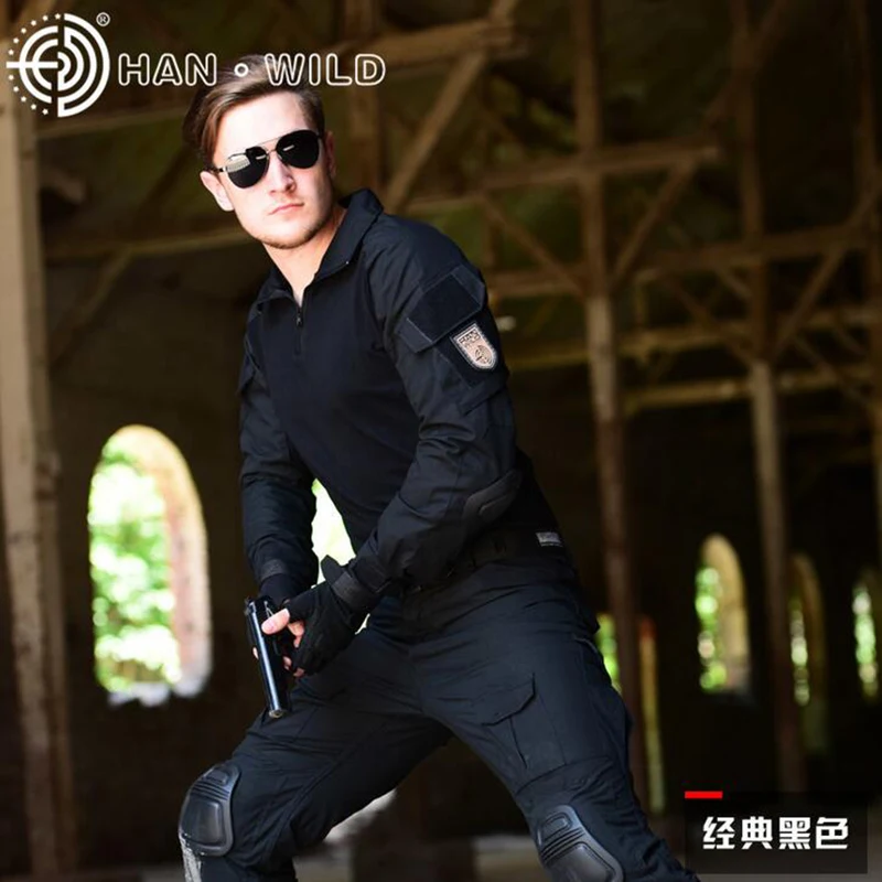 

Tactical Ghillie Suit Military Army Combat Training Uniform With Detachable Knee Elbow Pads Hunting Clothes Shirt + Pants