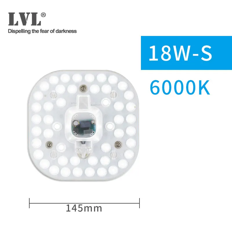 Светодиодный модуль 12 Вт, 18 Вт, 24 Вт, 36 Вт, AC220V, 230 В, 240 в, светодиодный светильник, сменный потолочный светильник, источник питания, удобная установка - Цвет: 18W-S